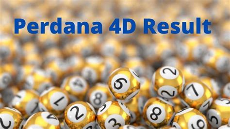 Latest Perdana 4D Results. Live .